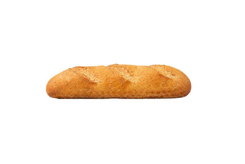 Freshly made brown baguettes.